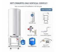 Pack tout compris chauffe eau électrique 150 L Initio à résistance blindée ARISTON