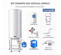 Pack tout compris chauffe eau électrique 200 L Initio à résistance blindée ARISTON