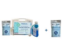 Pack traitement complet Poolsan Piscine Hors-sol sans chlore + sachet régénérateur