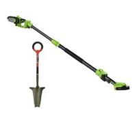 PACK tronçonneuse 2en1 + RootSlayer - VENTEO - Tronçonneuse électrique - Manche télescopique - Outils multifonctions jardin - Léger/Facile d'utilisation G