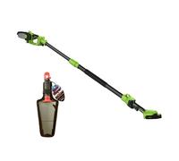PACK tronçonneuse électrique avec manche télescopique+ RootSlayer à main - VENTEO - Outils multifonctions jardin - Léger/Facile d'utilisation - Etui nylon OFFERT