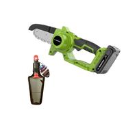 PACK tronçonneuse électrique + RootSlayer à main - VENTEO - Outils multifonctions jardin - Léger/Facile d'utilisation - Etui nylon OFFERT