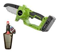 PACK tronçonneuse + RootSlayer à main - VENTEO - Tronçonneuse électrique - Outils multifonctions jardin - Léger/Facile d'utilisation - Etui nylon OFFERT G
