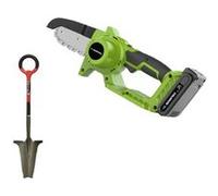 PACK tronçonneuse + RootSlayer - VENTEO - Tronçonneuse électrique - Outils multifonctions jardin - Léger/Facile d'utilisation G