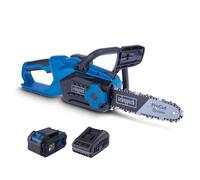 Scheppach Tronçonneuse sans fil C-CS254-X – Guide ProCut 25,4 cm, 6 m/s, 20 V, 4 Ah + chargeur 2,4 A
