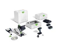 Pack TSC 55 + TXS 18 + 2 batteries 18V 5 Ah + 1 Chargeur TCL 6 DUO FESTOOL
