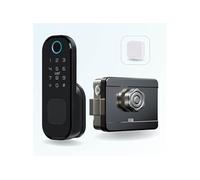 Pack verrou connecté locky-3 à code, badge et bluetooth + passerelle wifi