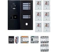 Pack vidéo 6 postes complet noir - AIPHONE - 200458 G