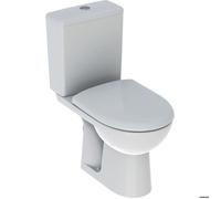 Pack WC au sol Renova avec réservoir attenant, sortie horizontale, Rimfree et abattant WC blanc Geberit