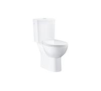 GROHE Ensemble WC Bau Ceramic 39495000 – à poser, sortie horizontale, avec bride – Blanc alpin