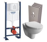 Pack WC Bâti Autoportant Rapid SL + WC Vitra Normus + Abattant softclose + Set habillage + Plaque chrome