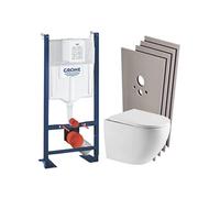 Pack WC bâti-support Rapid SL WC Suspendu Plaque Chrome Set Montage PROJECT FUSIONTQ-1