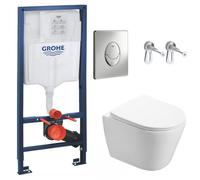 Pack WC Bâti-support + WC Swiss Aqua Technologies Infinitio sans bride fixation invisible + Plaque chrome RapidSL-Infinitio-2