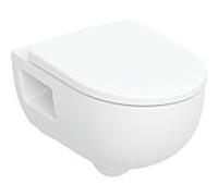 Pack WC Geberit Renova sans bride 503156001 Cuvette avec abattant, 35,5 x 53 cm, TurboFlush, Blanc