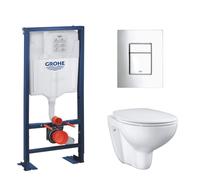 pack WC Rapid SL autoportant avec cuvette rimless Bau Ceramic (AutoportantBau1)