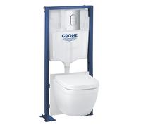 Pack wc Solido 5 en 1 avec bati autoportant et cuvette triple Vortex