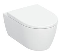Pack WC susp Geberit iCon TurboFlush ab ferm ral déclip et verrou Blc - GEBERIT 503.046.00.1