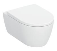 Pack WC susp Geberit iCon TurboFlush ab ferm ral déclip et verrou Blc mat - GEBERIT 503.046.JT.1
