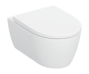 Pack WC susp Geberit iCon TurboFlush ab ferm ral déclip et verrou Blc mat - GEBERIT 503.046.JT.1