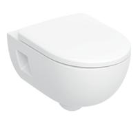 Pack WC susp Geberit Renova 53cm semi-caréné Rimfree abat ral et déclips blc - GEBERIT 500.800.00.1