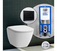 Pack WC suspendu compact LAUFEN LUA et bâti-support neeos,, H8200834000001+16601BM#SET,