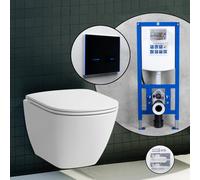 Pack WC suspendu compact LAUFEN LUA et bâti-support neeos,, H8200834000001+16746BM#SET,