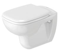 Pack WC suspendu Duravit D-Code 453519 - cuvette + abattant sans frein de chute - Blanc
