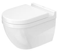 Pack WC suspendu Duravit Starck 3 422509 - cuvette + abattant frein de chute, système Durafix inclus