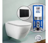Pack WC suspendu LAUFEN LUA et bâti-support neeos,, H8200800000001+16791BM#SET,