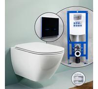 Pack WC suspendu LAUFEN LUA et bâti-support neeos,, H8200804000001+16746BM#SET,