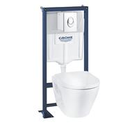 Pack WC suspendu sans bride GROHE SOLIDO OEM CERAMIC BUNDLE - murs porteurs ou non porteurs