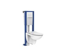 Pack WC suspendu Siamp Topaze chasse d'eau double 3/6L