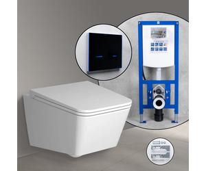Pack WC suspendu VitrA Equal et bâti-support neeos,, 7245B403-0075+16746BM#SET,