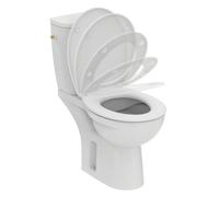 Pack WC Ulysse avec abattant frein de chute, double chasse, économie d'eau, faible volume 6L Porcher