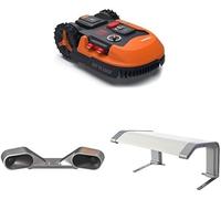 Pack WORX LANDROID Plus - 1000 m² Robot Tondeuse Connecté WR147E.1 + ACS + Garage de Protection (Installation Facile, Configurable, Autonome, Contrôle à Distance Via APP, Tonte Intelligente)