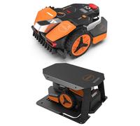 Pack Worx - LANDROID Vision 600m² WR206E.1 + Garage de Protection WA0821 (Caméra 4K + IA Adaptative, évite Les Obstacles, Coupe des Bordures, Multizone, précision sans réseau RTK ou antenne)