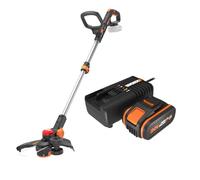 Pack WORX Nitro Coupe-Bordures 3 en 1 sans Fil 20V WG173E.9 + Kit Batterie 4Ah, Chargeur Rapide, diam. 33 cm, Moteur brushless, tête pivotante à 90°, Conception à Double Ligne, avance Automatique