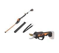 Pack WORX Pro+ Taille-Haies Télescopique 20V + Sécateur Électrique 20V (sans Batterie ni Chargeur, Idéal pour l'Entretien de Vos Haies et Arbustes)