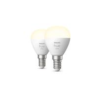 Pack x2 Ampoules Connectées Philips Hue White E14 Sphère Luster 5,5W