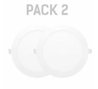 Pack x2 GORT Downlight Silver Electronics encastré ECO 24W 2160lm 4000K
