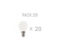 Pack x20 Ampoule LED Sphérique G45 filamento Crystal Frost A Class E14 485lm 2,3W 4000K