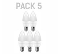 Pack x3 LEDECO Silver Electronics Standard 11W E27 6000K Cool White Light Bulb