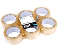PACKBAND KLAR - 6 rouleaux de ruban adhésif PP, 66 m x 50 mm, transparent