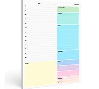 PACKLIST Undated Daily Planner A4 - Organiser Hourly Planner 52 Pp. for Home, Study, Work & Family Plans: Goal of the Day, TOP Priorities, TO DO List, Remember, Notes; Meals, Hydration & Sport Tracker
