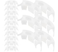 PACKOVE 100 Pièces Clips Monoblocs pour Plantes Tomates, Pince à Courber | Jardinage, Contrôle Hauteur et Croissance, Usage Simple, Blanc, Lot Adapté aux Jeunes Arbres Fruitiers
