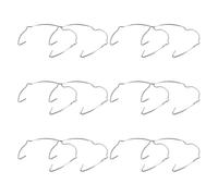 PACKOVE 12 Pièces Clips de Fixation pour Spots Encastrés en Fer Argenté, Anneaux de Retenue Robustes Angle Optimisé pour Plafonds en Plâtre, Installation Neuve ou Rénovation