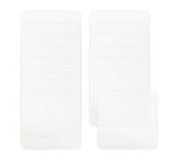 PACKOVE 15 Pastilles Adhésives Antidérapantes en Gel Blanc pour Tapis, Lavables et Résistantes, Maison Bureau