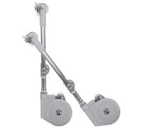 PACKOVE 2 Pièces Amortisseur de Porte pour Armoire Argenté en Abs, Résistant à l'usure, Multi-Usage, Accessoire pour Portes de Placard et Meubles Muraux