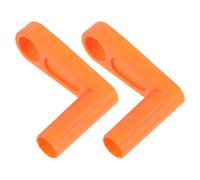 PACKOVE 2 Pièces Manivelle de Dévidoir de Tuyau Poignée de Rechange pour Chariot Dévidoir de Tuyau Plastique Orange Jardinage Extérieur Prise Confortable