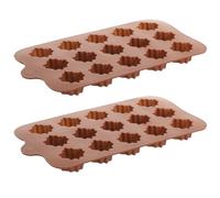 PACKOVE 2 Pièces Moules à Chocolat Faciles à Nettoyer en Silicone Multi-usages Design Créatif Couleur Aléatoire Fabrication de Bonbons et Pâtisseries DIY